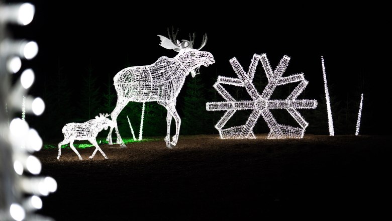 Unterwegs am Lichterglanz Spektakel Rundweg, © Eis-Greissler/Sabine Sattlegger