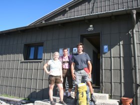 Axel zu Gast auf der Fischerhütte., © Wiener Alpen in Niederösterreich