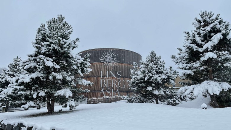 Die verschneite Therme Linsberg Asia, © Linsberg Asia