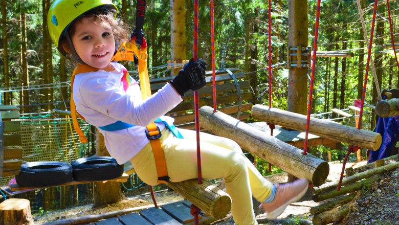 Viel Spaß am Kinderparcours, © Hamari Kletterpark