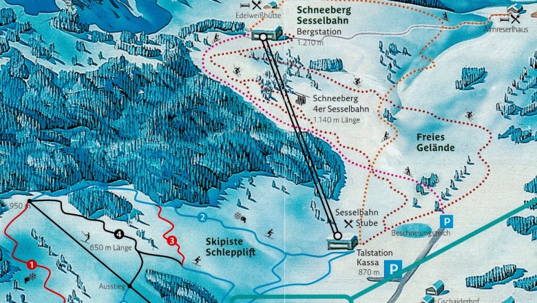 Skigebiet Losenheim, © schneebergbahn.at