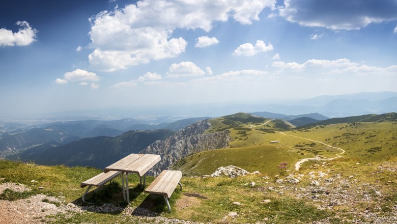 Blickplatz Fischerhütte Schneeberg, © Wiener Alpen/Zwickl