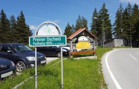 Passhöhe Preiner Gscheid mit Parkplatz, © ÖTK