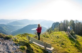 Der Blickplatz bei der Gauermannhütte, © Wiener Alpen, Franz Zwickl