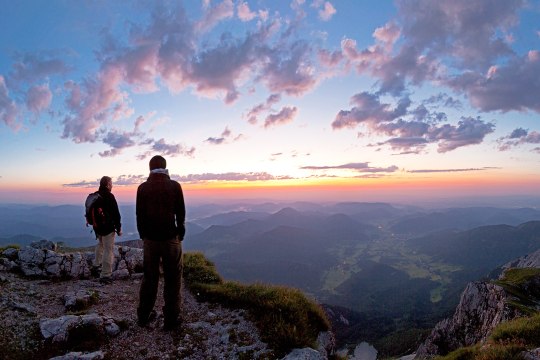 Am höchsten Gipfel Niederösterreichs den Sonnenaufgang erleben., © Wiener Alpen/Franz Zwickl