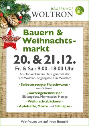 Bauern- u. Weihnachtsmarkt, © Fam. Woltron