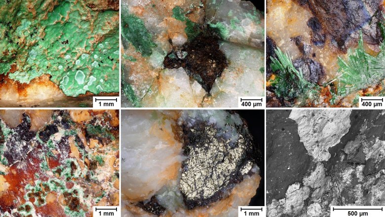 Copper ore from Prigglitz under the microscope, © Roland Haubner/TU Wien