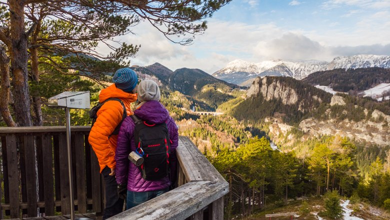 Blick von der Doppelreiteraussichtswarte, © Wiener Alpen - Fueloep