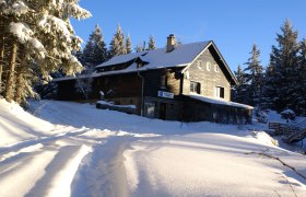 Winterimpression - Herrgottschnitzerhütte, © Herrgottschnitzer-Franz-Kaupe-Haus, Mimm