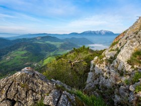 Ausblick Geländehütte Hohe Wand, © Wiener Alpen in Niederösterreich