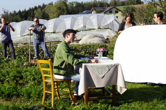 Am Set der Dreharbeiten zum Kulinarik-Projekt, © Wiener Alpen