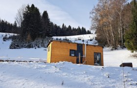 The "Villa to go" on the grounds of a former skiing slope, © Villa to go