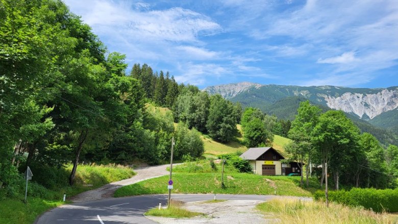 Zufahrt von der Preiner Gscheid-Straße, © Villa to go