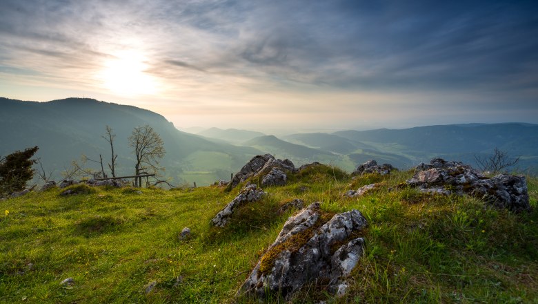 Ausblick von der Geländehütte, © Wiener Alpen, Christian Kremsl