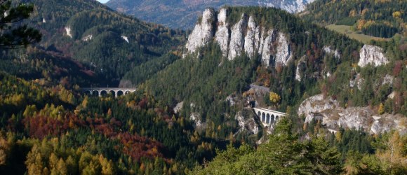 Am Bahnwanderweg von Semmering nach Payerbach, © Bürgermeister Horst Schröttner