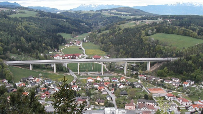 Blick auf die Gemeinde Warth, © Gemeinde Warth