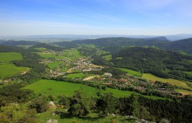 Grünbach am Schneeberg aus der Vogelperspektive, © bwag/Commons, CC BY 3.0 AT